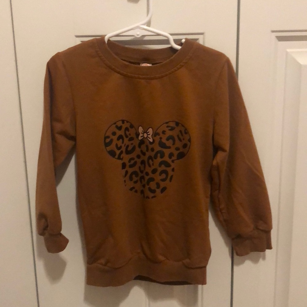 Toddler girls matching Minnie Mouse set